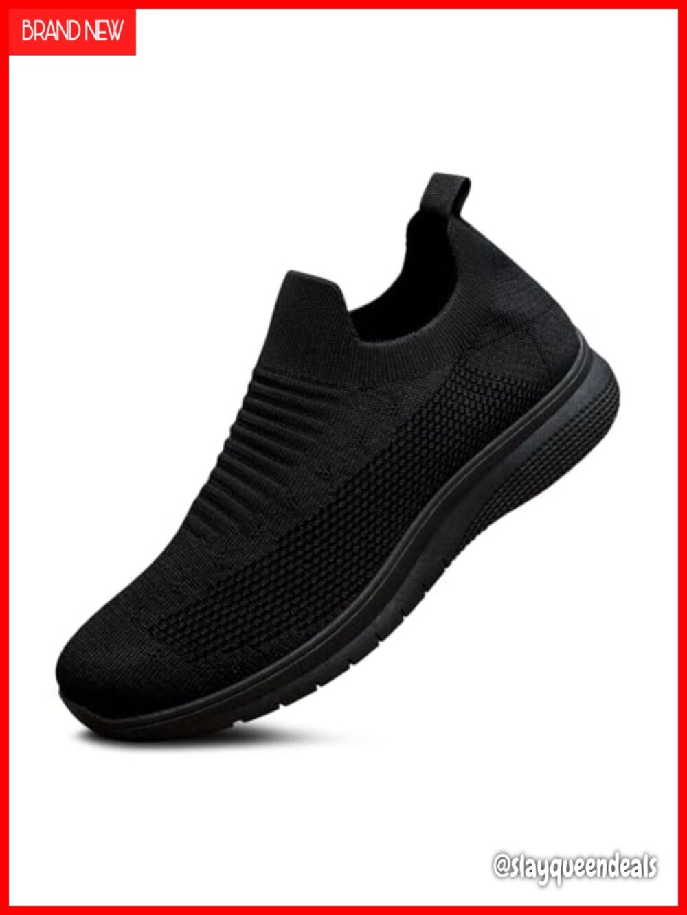 Women's Lightweight Breathable Mesh Slip-On Walking Sneakers Comfortable Non